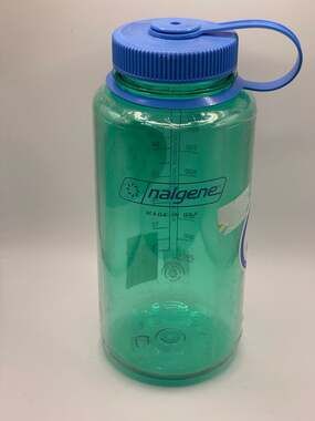 Nalgene 32 Oz Bottle, wide mouth, pastel green, BPA Free